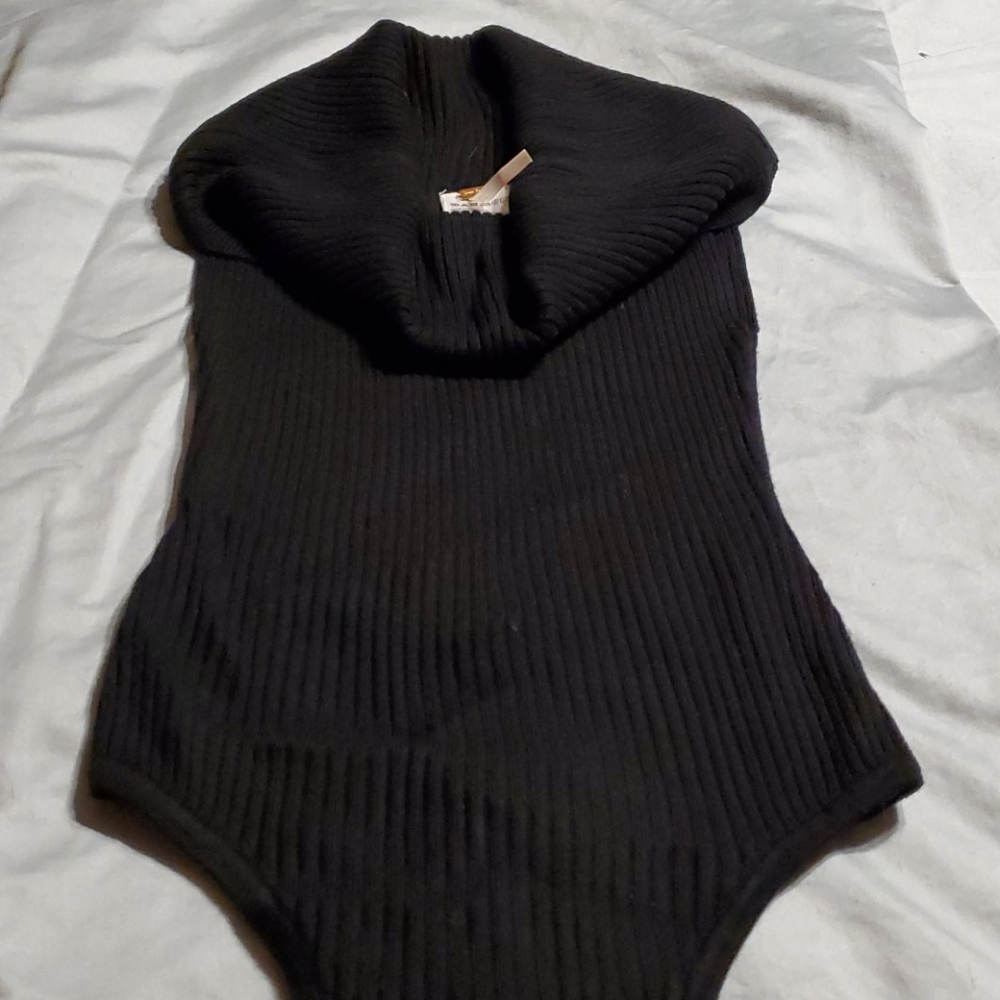Free People Cow Neck Sleeveless Body Suit